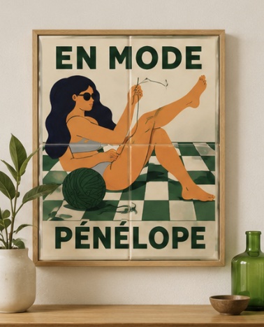 Affiche en céramique personnalisée, émaillée à la main