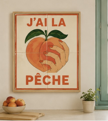 Affiche en céramique personnalisée, émaillée à la main