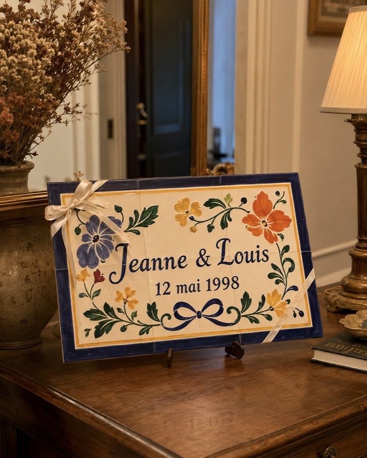 Cadeau de noces de faïence, 9 ans de mariage, vue 2