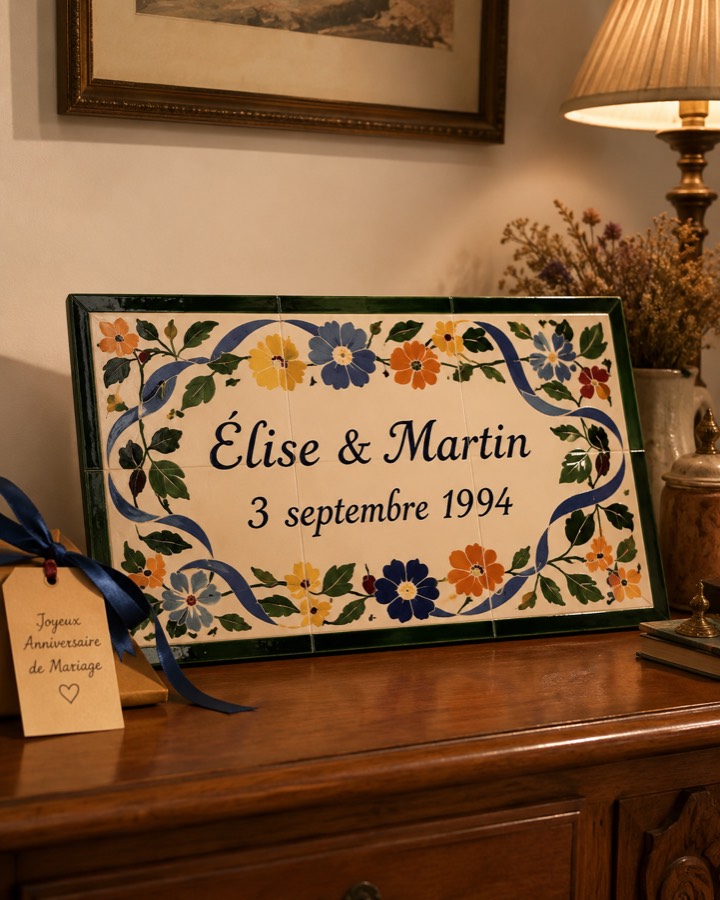 Cadeau de noces de faïence, 9 ans de mariage, vue 4