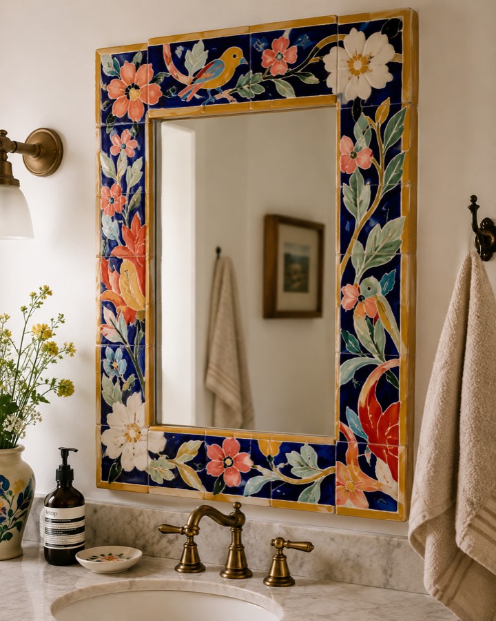 Contour de miroir en céramique, vue 4