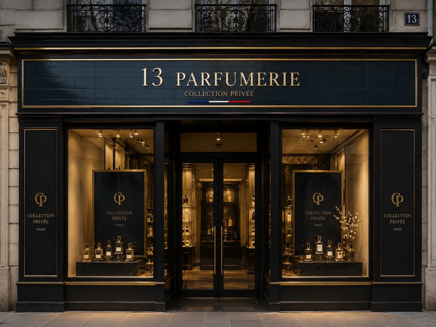 Enseigne de commerce et de restaurant en céramique émaillée à la main