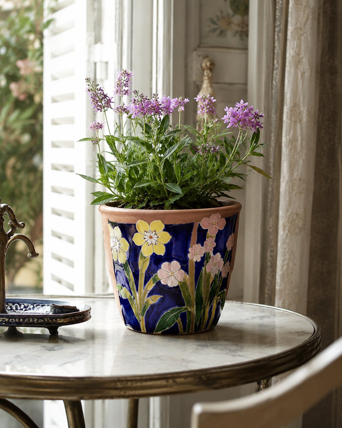 Jardinière en céramique en céramique émaillée à la main, vue 3 sur 3