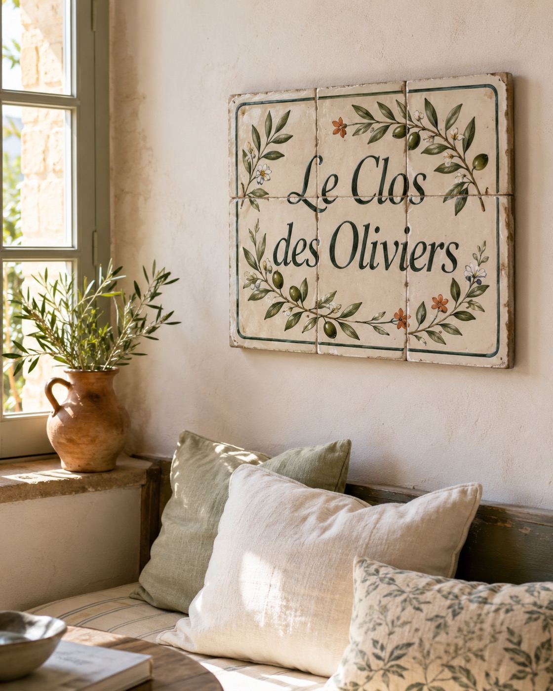 Panneau nom d’appartement en céramique émaillée à la main, vue 2 sur 5