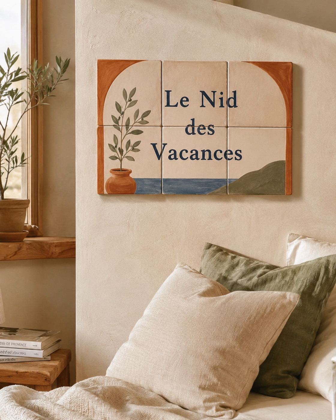 Panneau nom d’appartement en céramique émaillée à la main, vue 5 sur 5