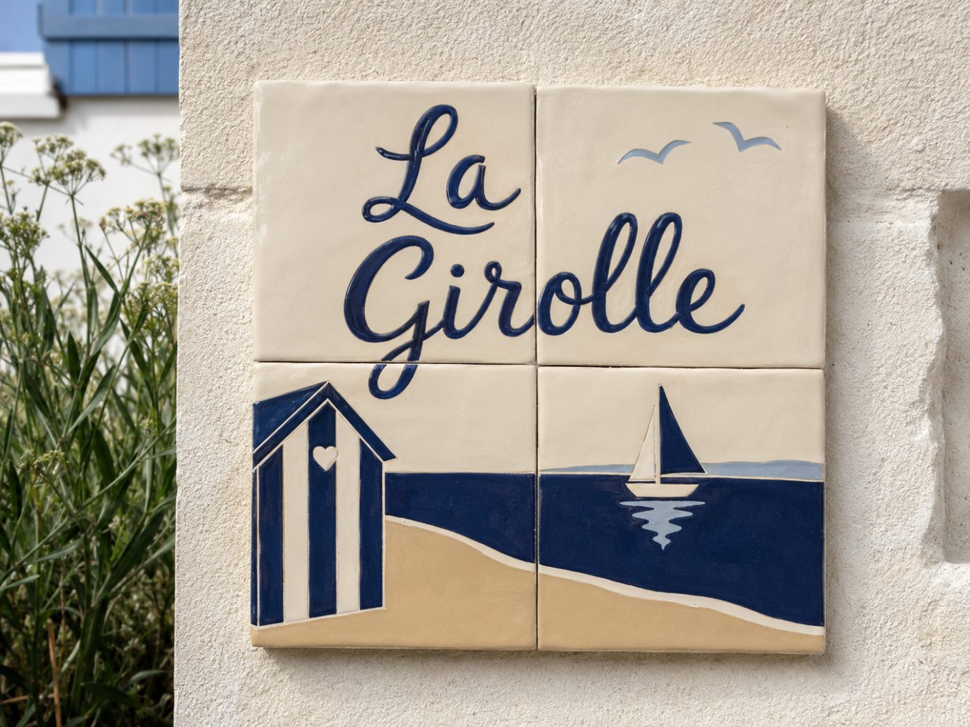 Nom de maison ou de villa en céramique émaillée à la main, vue 24 sur 29