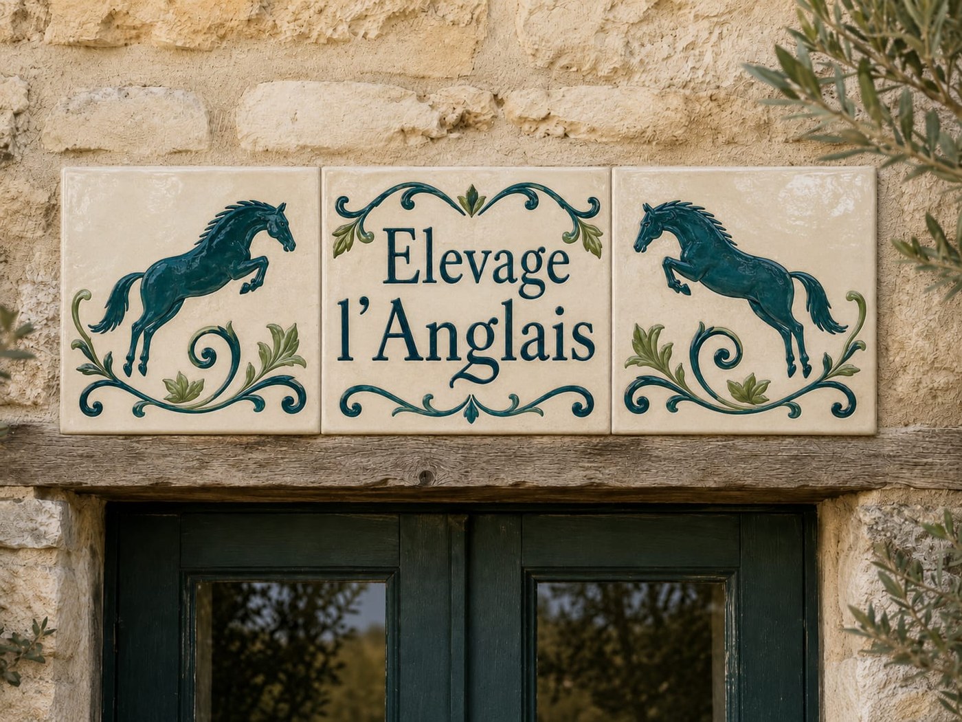 Nom de maison ou de villa en céramique émaillée à la main, vue 9 sur 29