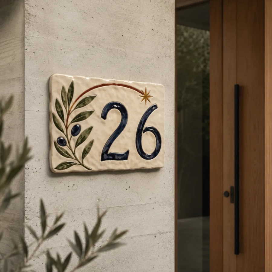 Numéro de maison, 1 carreau, vue 2