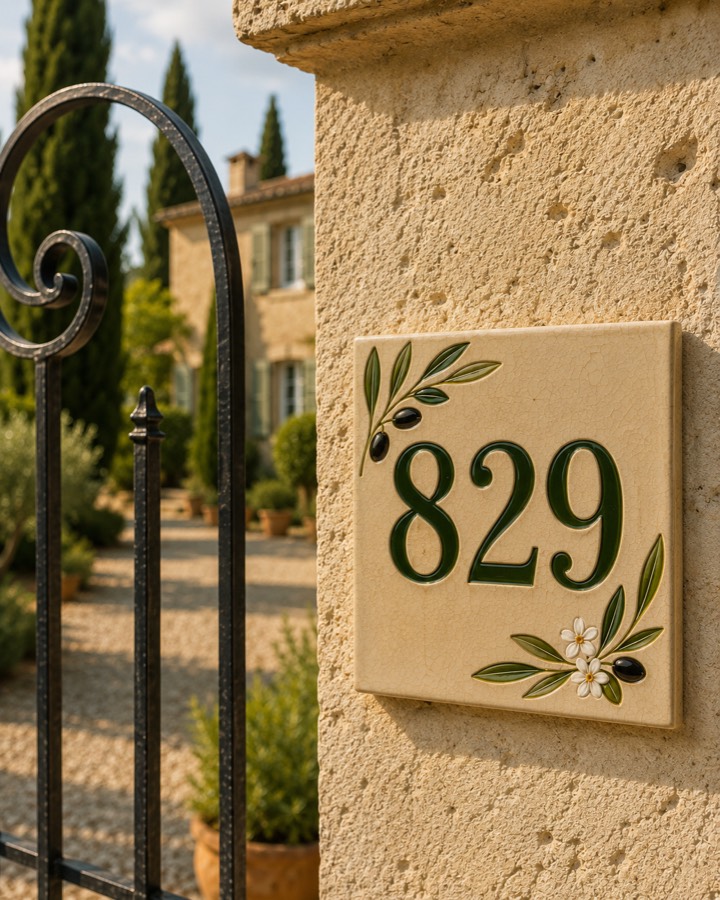Numéro de maison, 1 carreau, vue 3