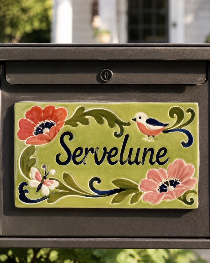 Plaque de boîte aux lettres, vue 4