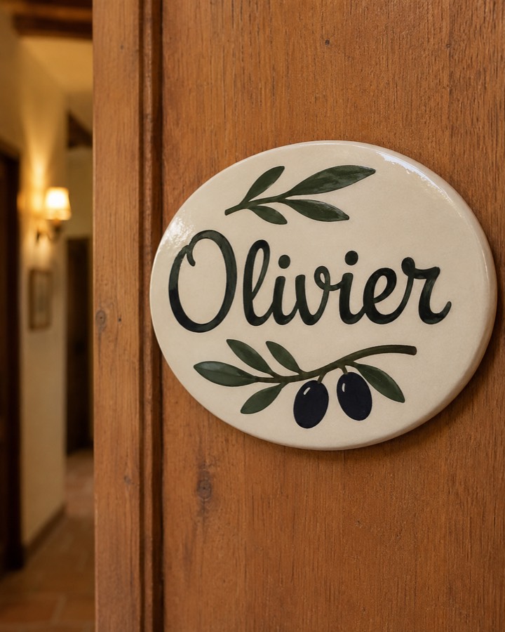 Plaque de chambre, gîte ou chambre d’hôtes, vue 4