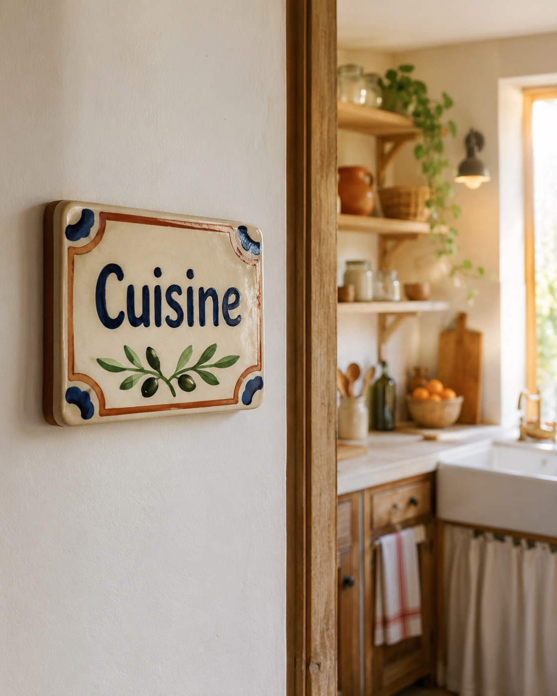 Plaque de pièce en céramique émaillée à la main, vue 4 sur 5