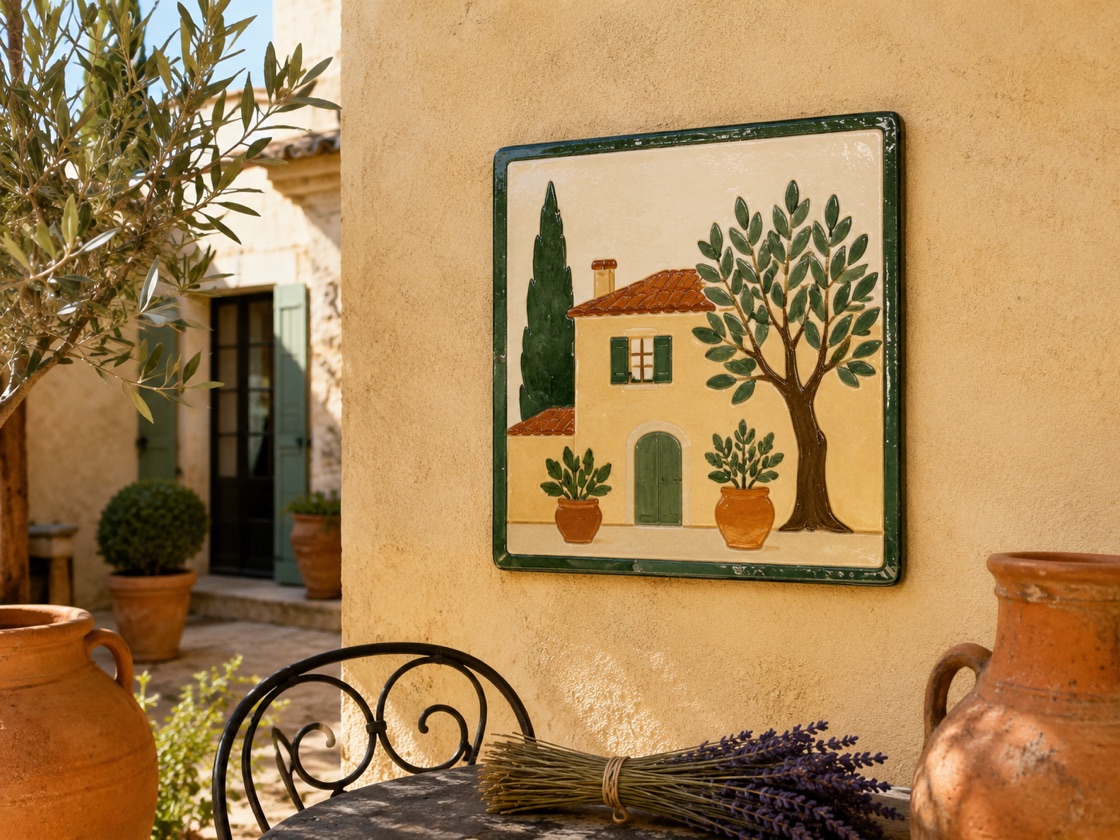 Portrait de maison en céramique émaillée à la main, vue 11 sur 12