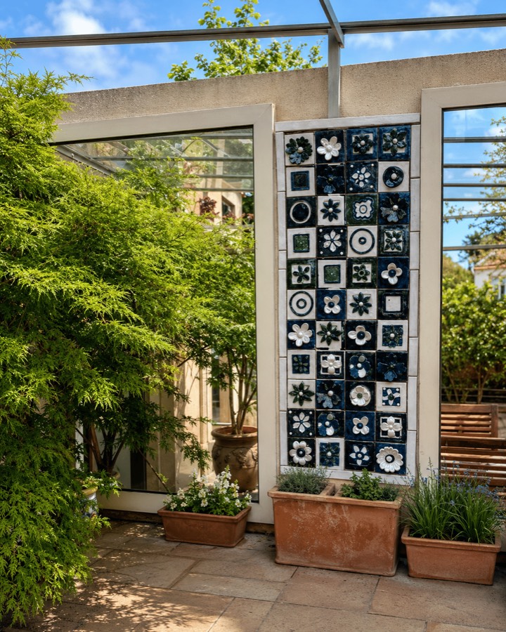 Tableau céramique, 1 carreau, vue 4